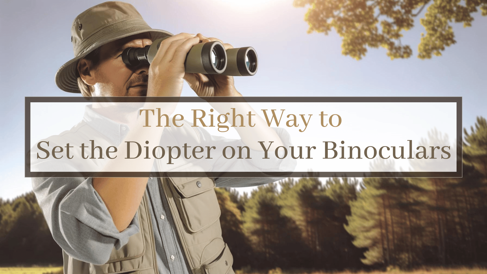 The Right Way to Set the Diopter on Your Binoculars