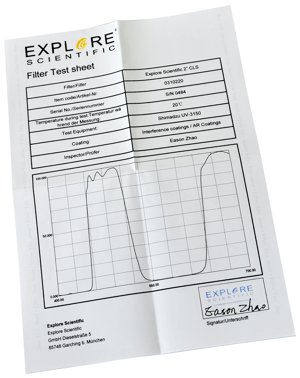 Nebula Filter CLS 2.0-inch | 310220 | 812257017225