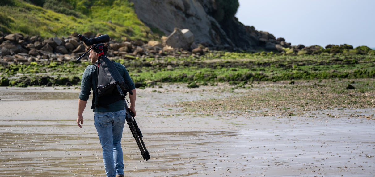 Close-up of Kite Optics KSP 80 HD2 objective lens and rubber armor detail