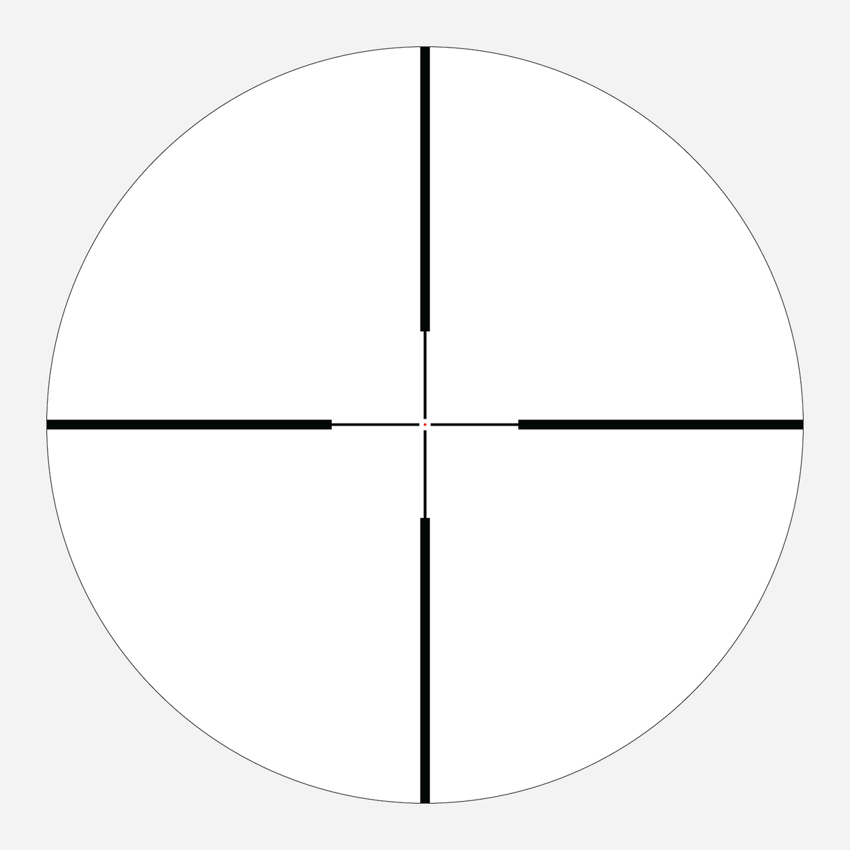 AHMC1 SFP IR MOA reticle diagram for the 2-12x42 showing holdover and windage references