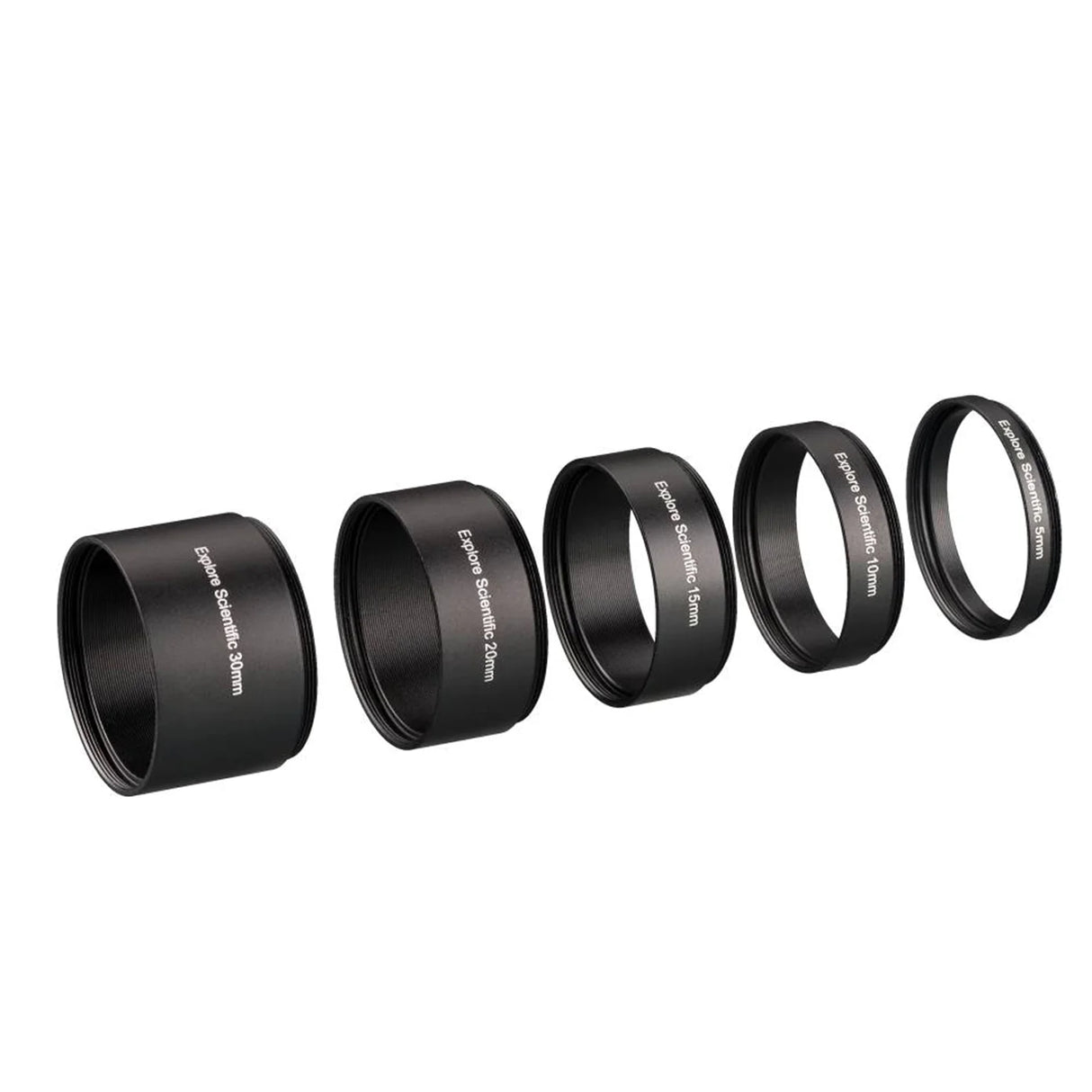 Explore Scientific Extension Ring Set M48x0.75 - 5 pieces (30, 20, 15, 10 and 5 mm) | 510381 | 811803031852