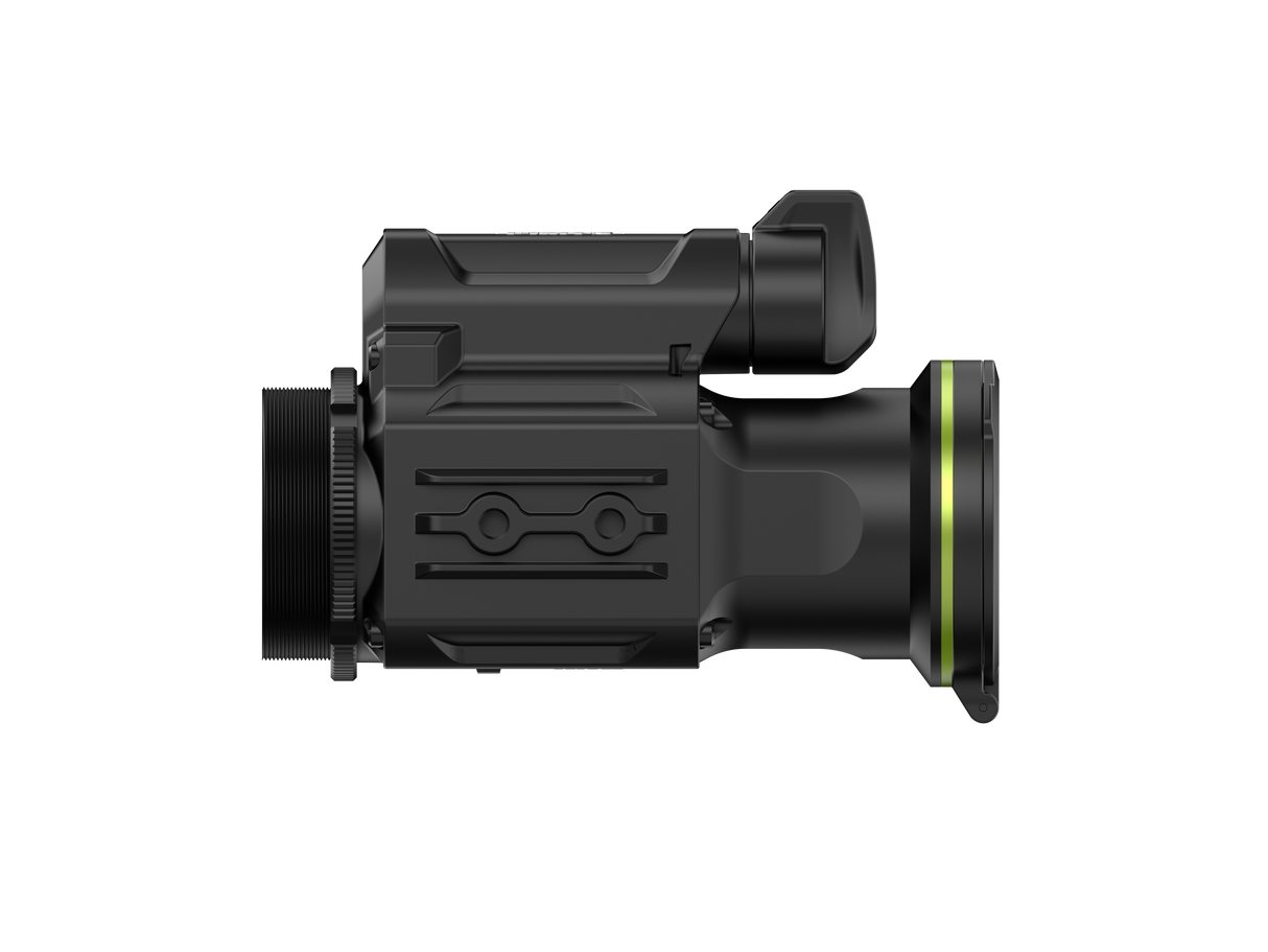 Underside view of the Alpen Apex ATC650 showing the quick-release mounting rail and adapter ring interface