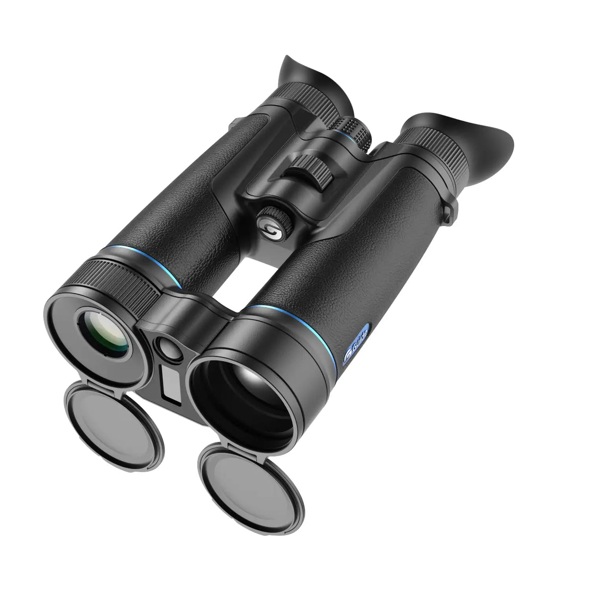 Guide DN70M 2.0 multispectral thermal and 4K digital binocular, front three-quarter product view