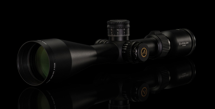 APRS9 FFP IR MIL reticle diagram with labeled subtension measurements in MIL