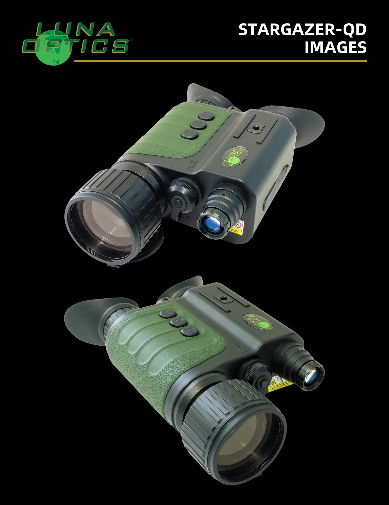 Luna Optics Quantum Digital 6-36x50 Day/Night Vision Binocular Stargazer-QD