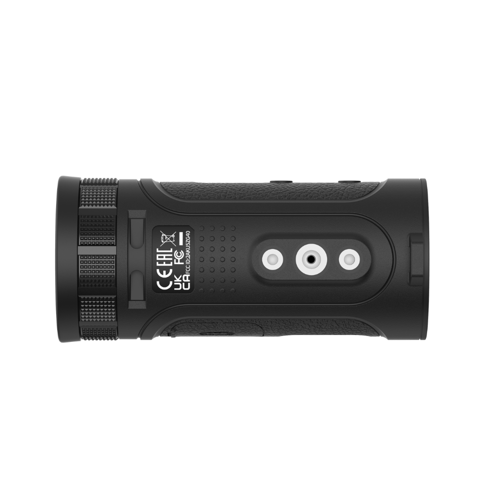 Guide TE211M side profile showing the compact 49x49x111 millimeter pocket form factor with USB-C charging port