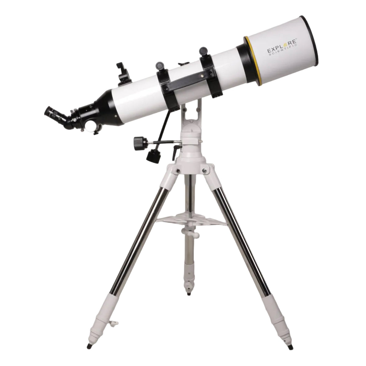 Sidara Plus 127 package from the tube side: 127mm refractor in rings on the Plus mount and tripod