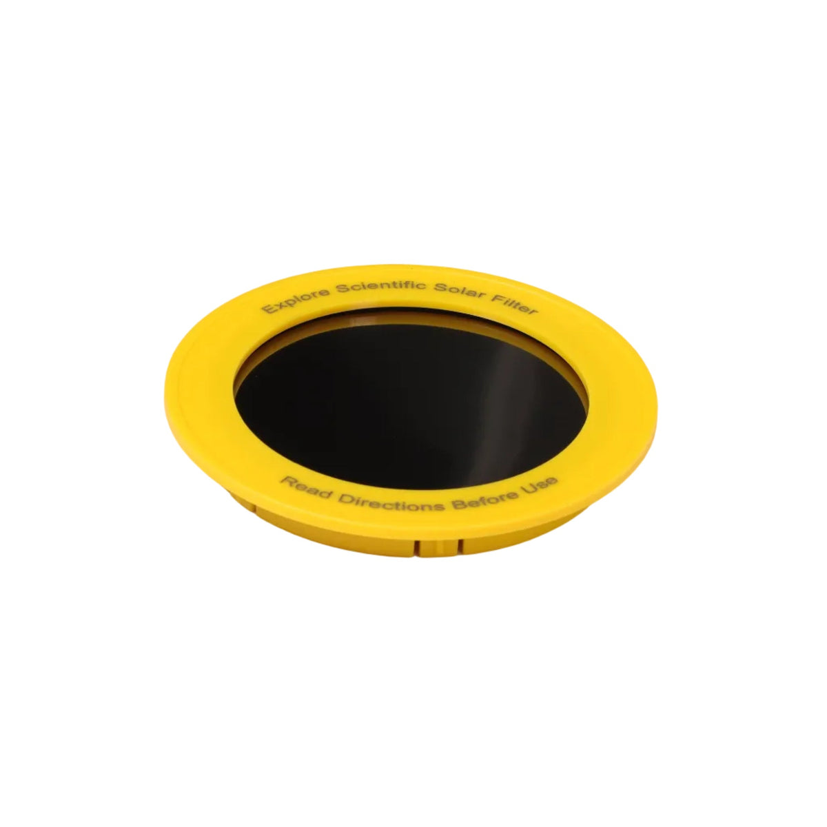 Yellow-rimmed Explore Scientific solar filter from the Sidara Nano 90 package