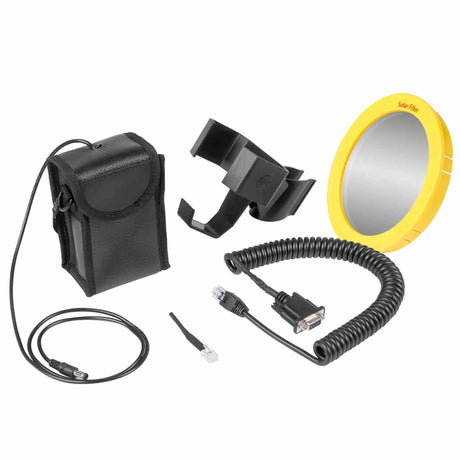 Explore FirstLight 80mm f/8 Carbon Fiber Refractor Telescope Go-To Tracker Combo with Solar Filter | ES-FLAR80640CF-IEXOS | 811803035560