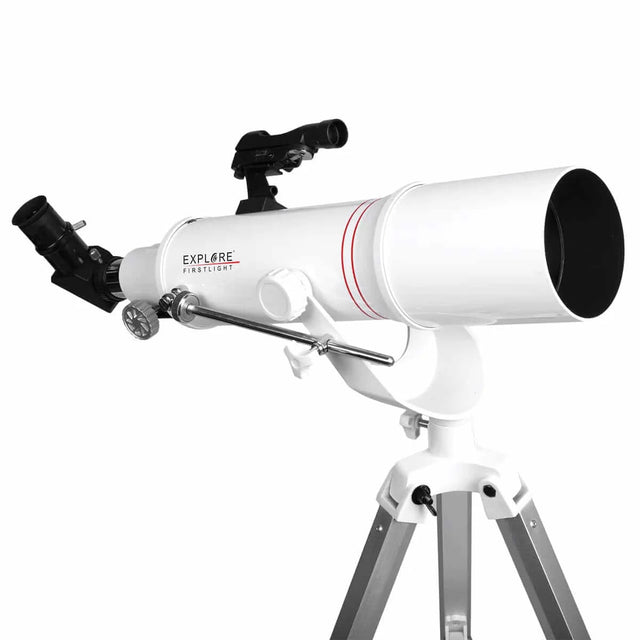 Explore Scientific FirstLight 90mm f/5.5 Doublet Refractor Telescope with Alt-Az Mount | FL-AR90500AZ | 8122570183906