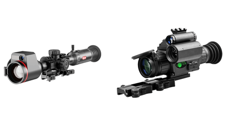 Night vision riflescopes lineup featuring digital NV and thermal options for hunting