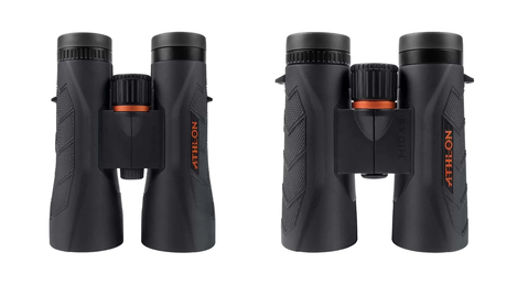 Athlon Midas G2 UHD 12x50 and 10x42 binoculars compared side by side