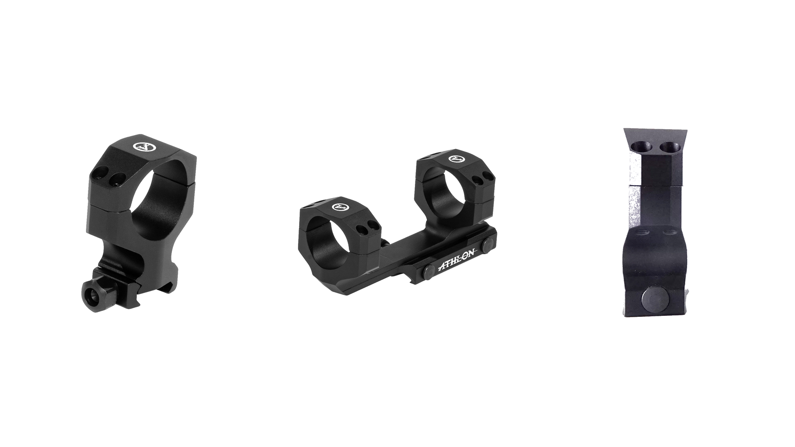 Athlon scope rings, cantilever mount, and ring side profile — essential riflescope accessories