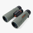 Athlon Neos G2 10x42 HD Binoculars front three-quarter view showing HD glass objectives and textured armor