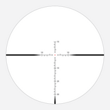 APLR H2 MOA reticle pattern for Athlon Ares HLR showing illuminated center cross and numbered MOA holdover hash marks