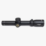 Athlon Midas BTR Gen2 HD 1-6x24 riflescope side profile showing compact 10.6-inch length and 30mm tube