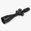 Athlon Midas BTR Gen2 HD 4.5-27x50 riflescope front three-quarter view showing 50mm objective, exposed turrets, and side focus knob
