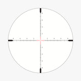 APRS4 SFP IR MIL reticle pattern for Athlon Midas BTR Gen2 showing 0.2 mil hash marks to 6 mils, 0.1 mil floating center dot, and illuminated 2 mil center cross