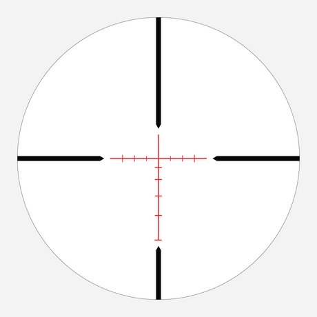 BDC 600A SFP IR MOA reticle diagram showing bullet drop compensation holdover points to 600 yards