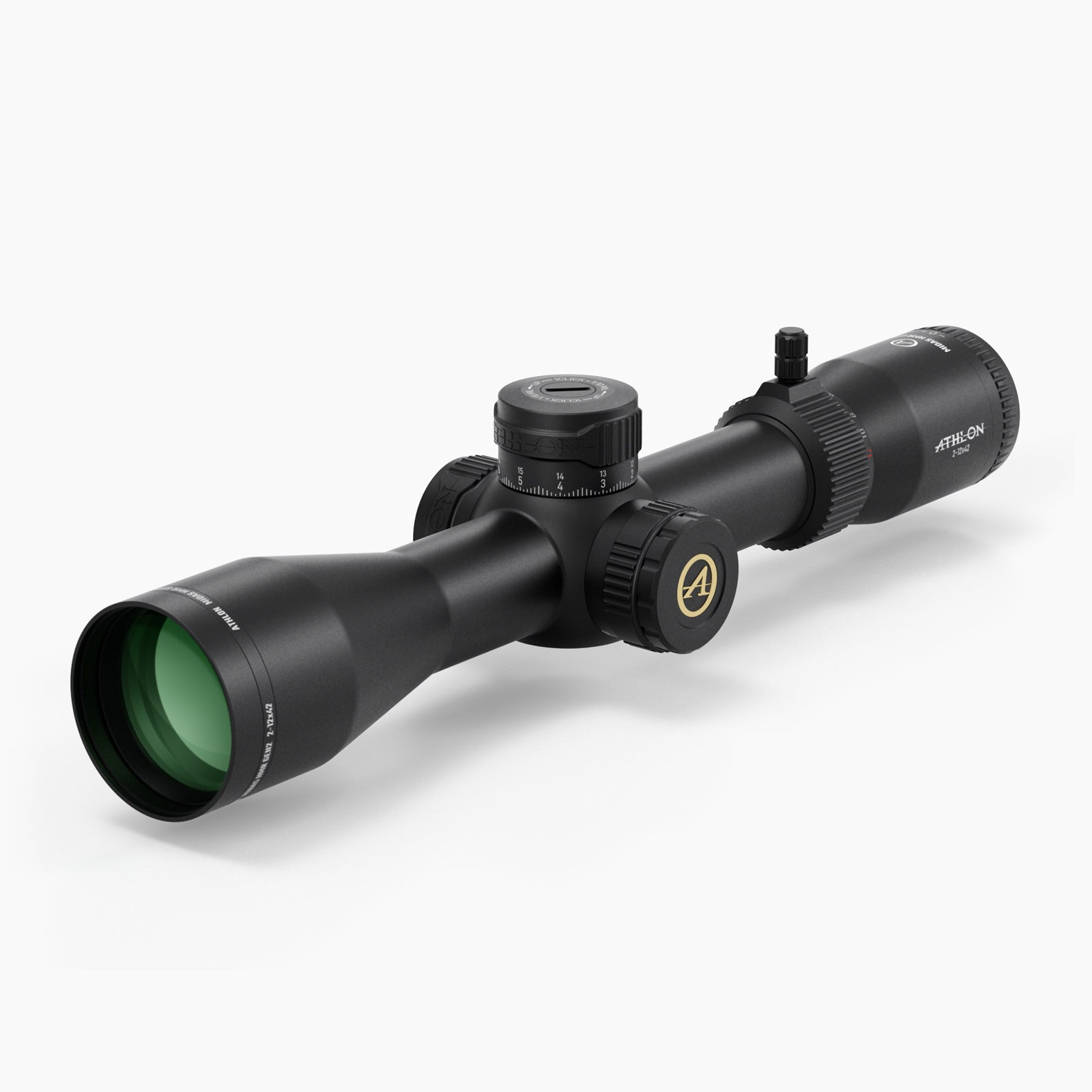 Athlon Midas HMR Gen2 2-12x42 APRS-H2 MIL | Zero Stop, 19 oz