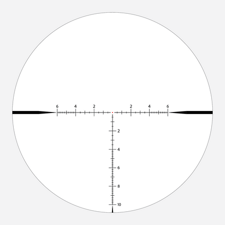APRS-H2 SFP IR MIL reticle diagram showing holdover and windage references in milliradians