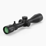 Athlon Midas HMR Gen2 4-24x50 angled view showing 50mm objective lens and magnification ring