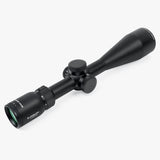 Athlon Argos HMR AHMC IR 4-20x50 eyepiece end showing capped turrets and side parallax focus knob