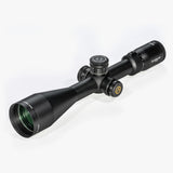 Athlon Optics Heras SPR 6-24×56 APRS8 SFP IR MIL riflescope front angled view showing 56mm objective lens and 30mm tube
