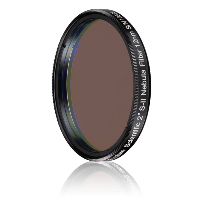 Explore Scientific 2-inch S-II 12nm nebula filter, cell engraved with the filter name and serial number