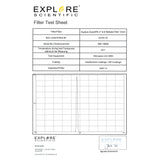 Individual test sheet for the Explore Scientific 2-inch S-II 12nm filter, showing its measured transmission curve