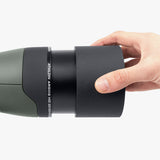 Athlon Argos HD 20-60x85 45-degree with extendable sunshade deployed