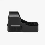 Athlon Midas EDC red dot sight alternate angle showing aluminum chassis and lens window