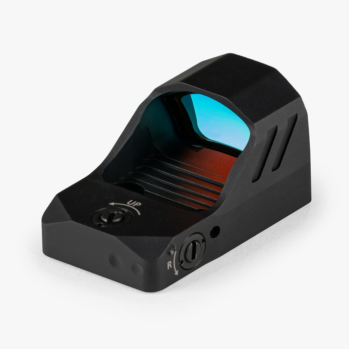 Athlon Midas Flash 3 MOA red dot sight rear angle view showing lens and compact aluminum chassis