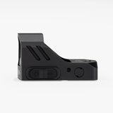 Athlon Midas Flash 6 MOA red dot sight side profile showing 1.77-inch overall length and low-profile mount