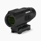 Athlon Midas Flare 5x prism scope isometric view showing compact aluminum chassis and capped turrets