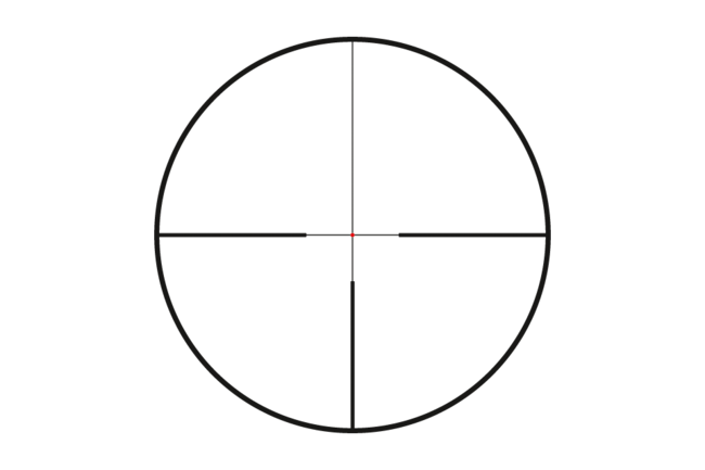 Kite Optics 4Ai illuminated reticle — German No. 4 pattern with floating red center dot