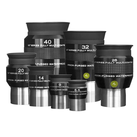 Explore Scientific 62° Series 1.25" 14mm Waterproof Eyepiece | EPWP6214LE-01 | 812257018628