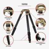 Athlon Midas CF40 Tripod | 706005 | 813869022775