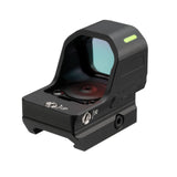 Alpen Argus LT 1x26 reticle view showing the switchable circle-with-red-dot illumination pattern