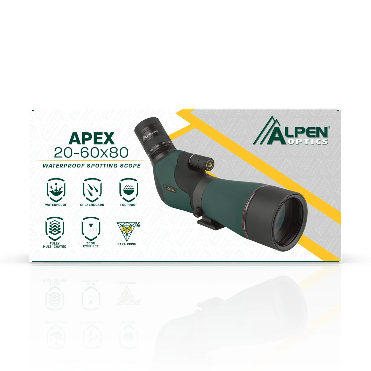 Alpen Apex 20-60x80 Waterproof Spotting Scope | 888 | 811803032699