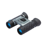 Steiner BluHorizons 10x26 compact binocular, angled view showing the textured NBR rubber armor and blue-coated lenses