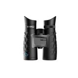Steiner BluHorizons 10x42 binocular, front view showing the BluHorizons 10x42 marking and teal-coated 42 mm objectives