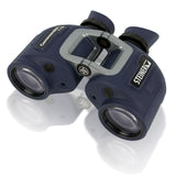 Steiner Commander 7x50 marine binoculars at three-quarter angle showing the AUTO FOCUS control and N2 nitrogen-fill ports