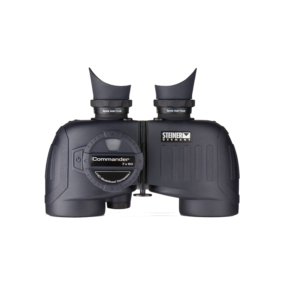 Steiner Commander 7x50c marine binocular with illuminated HD-Stabilized compass, front view