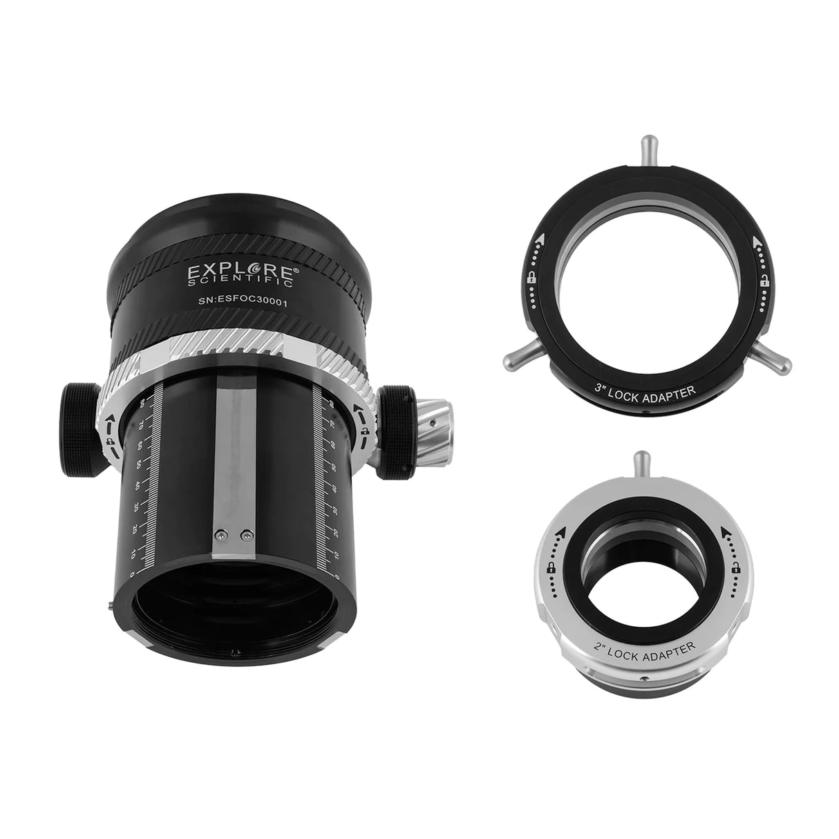 Explore Scientific 3-inch Self-Centering Focuser | ES-FOC3 | 811803035683