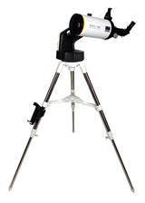 Sidara Pro 127 package from the tube side: Maksutov-Cassegrain on the Sidara Pro GoTo mount and tripod