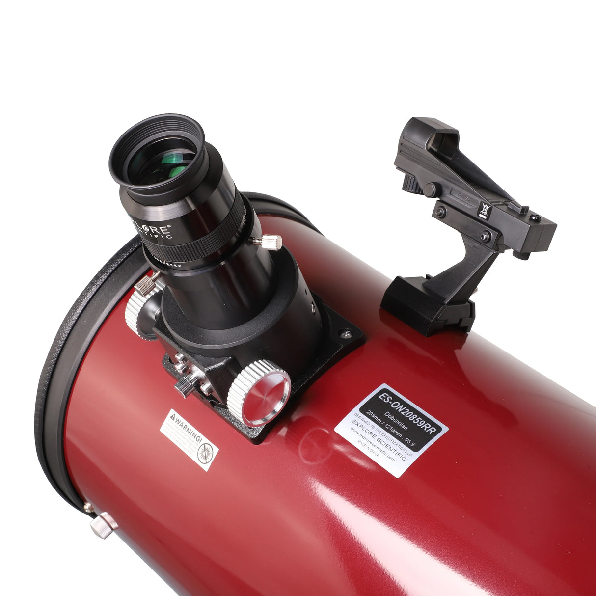 Explore Scientific 8" f/5.9 Dobsonian Telescope (Ruby Red) | ES-ON20859RR | 81180303660