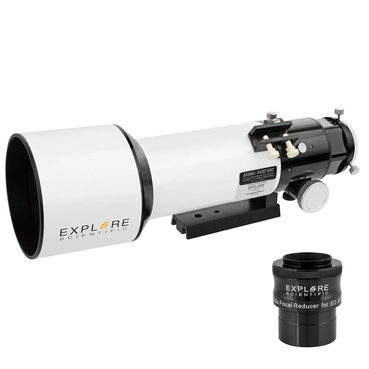 Explore Scientific ED80 80mm f/6 FCD100 Triplet Refractor Telescope Astrophotography Package