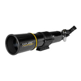 FirstLight 80mm Carbon Fiber refractor tube with dew shield, front view, Sidara Nano package