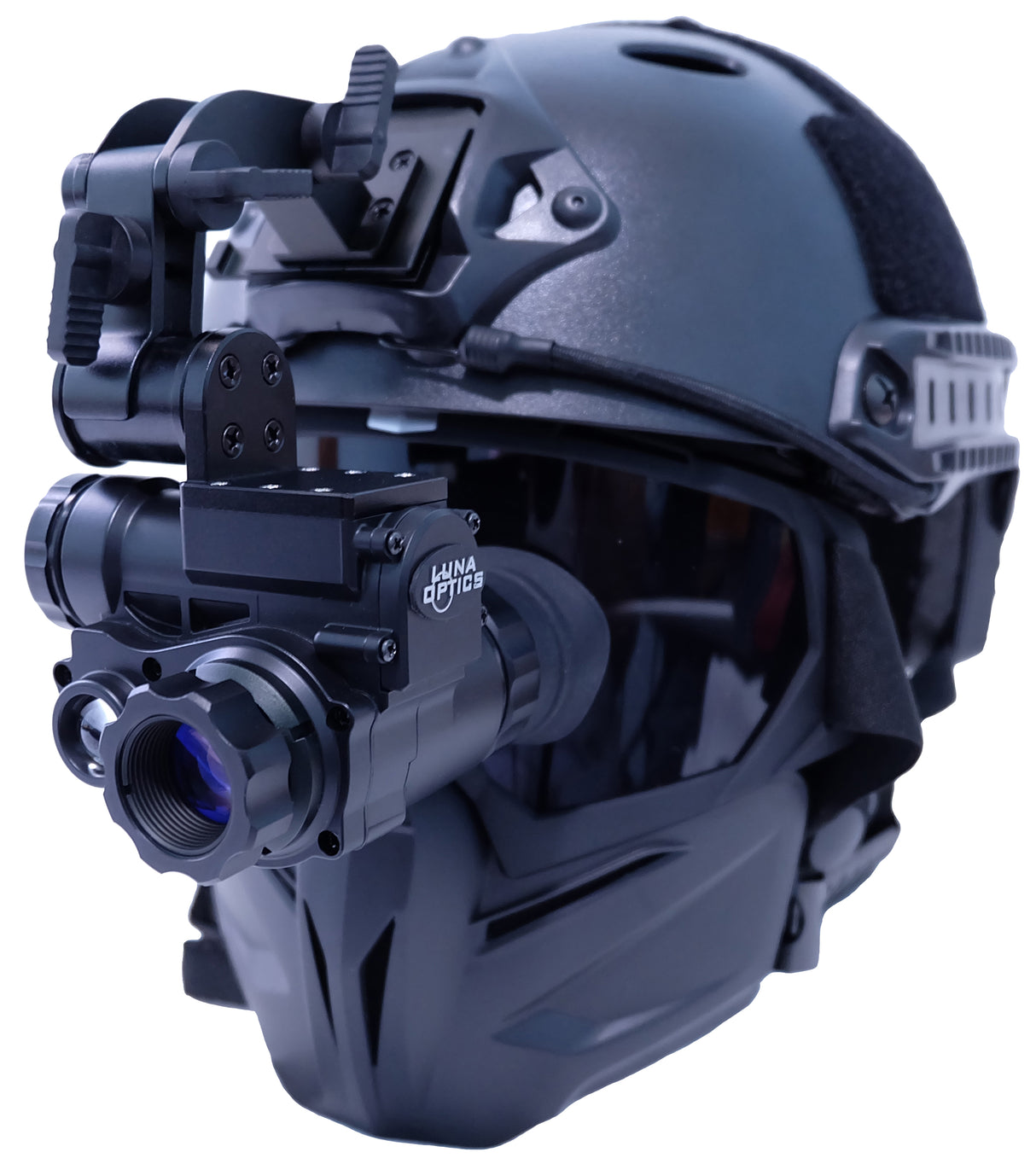 Luna Optics DTM1 digital tactical night vision monocular — front angled view